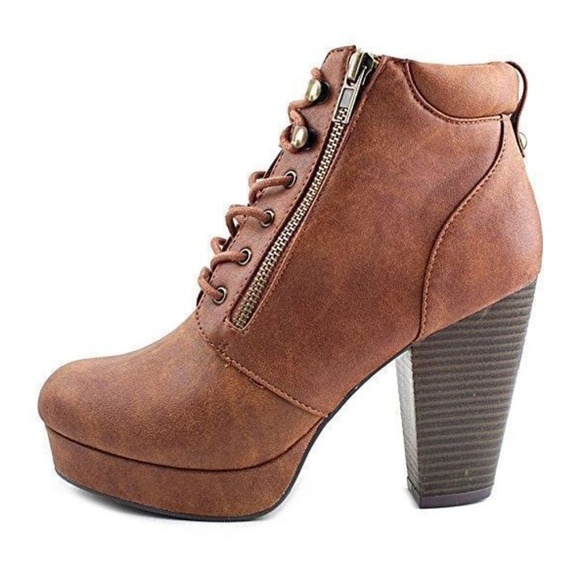 *SALE*Material Girl Rheta Lace-Up Platform Booties - Picture 2 of 8